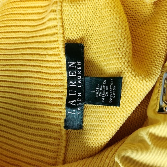Ralph Lauren Yellow Knit Sweater - Picture 8 of 8